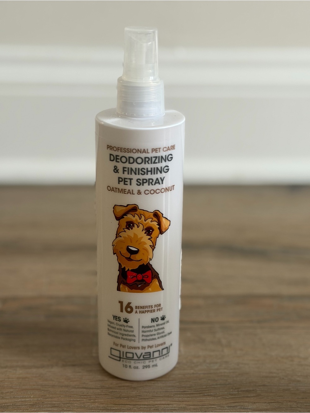 Giovanni Deodorizing & Finishing Pet Spray Oatmeal Coconut 10 oz Dog Grooming
